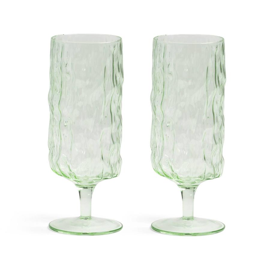 Drinking Glasses | Set Of 2 Green Stemmed Glasses Drinking Glasses Drinking Glasses