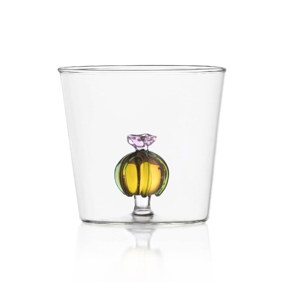 Drinking Glasses | Yellow Cactus With Flower Tumbler, 35Cl Drinking Glasses Drinking Glasses