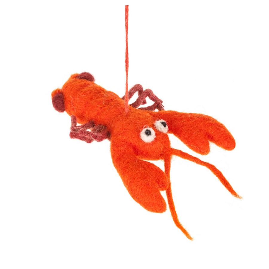 Food Lifestyle | Lobster Felt Tree Decoration Food Lifestyle Food Lifestyle