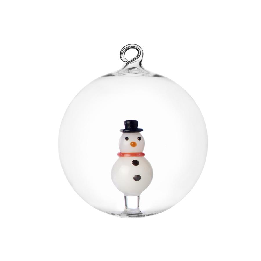 Food Lifestyle | Set Of 2 Limited Edition Snowman Baubles, 8Cm Food Lifestyle Food Lifestyle