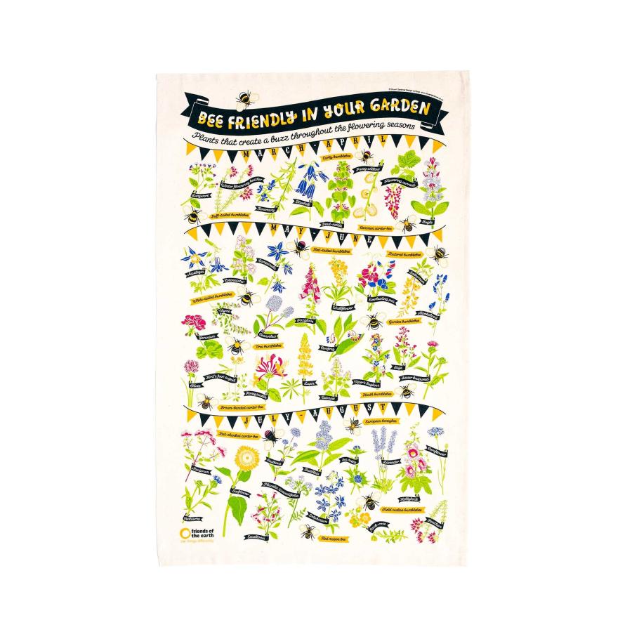 Grow Your Own | Bee Friendly Tea Towel Grow Your Own Grow Your Own