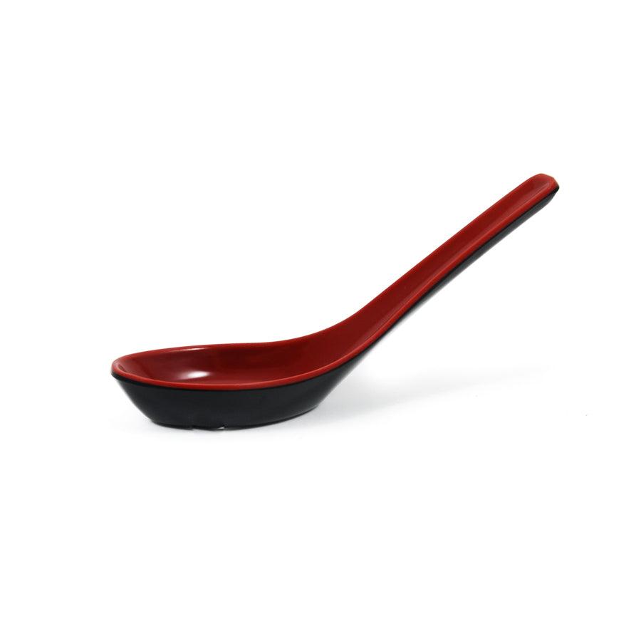 Picnicware | Melamine Red & Black Soup Spoon Cutlery Cutlery