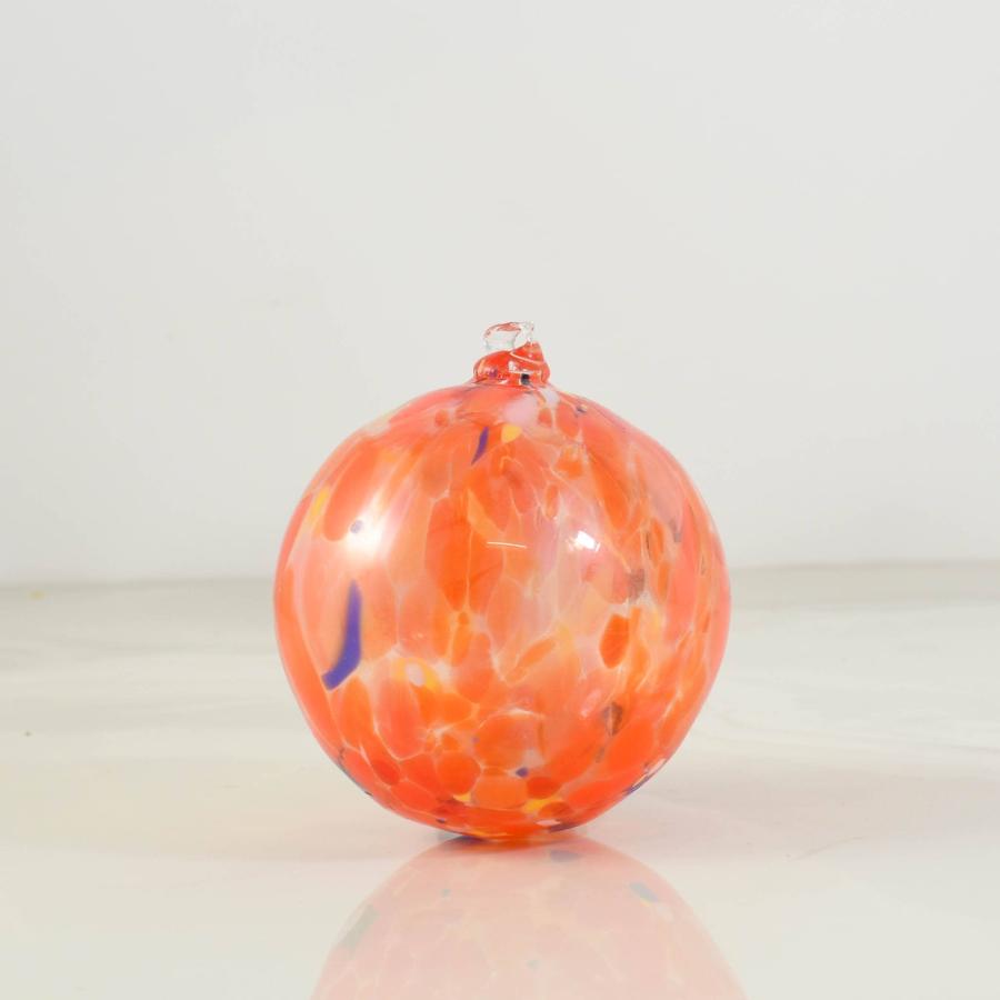 Serveware | Murano Glass Decorative Sphere Ornament, Orange Food Lifestyle Food Lifestyle