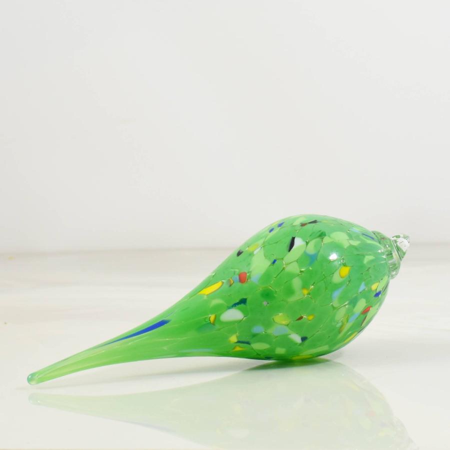 Serveware | Murano Glass Decorative Teardrop Ornament, Green Food Lifestyle Food Lifestyle