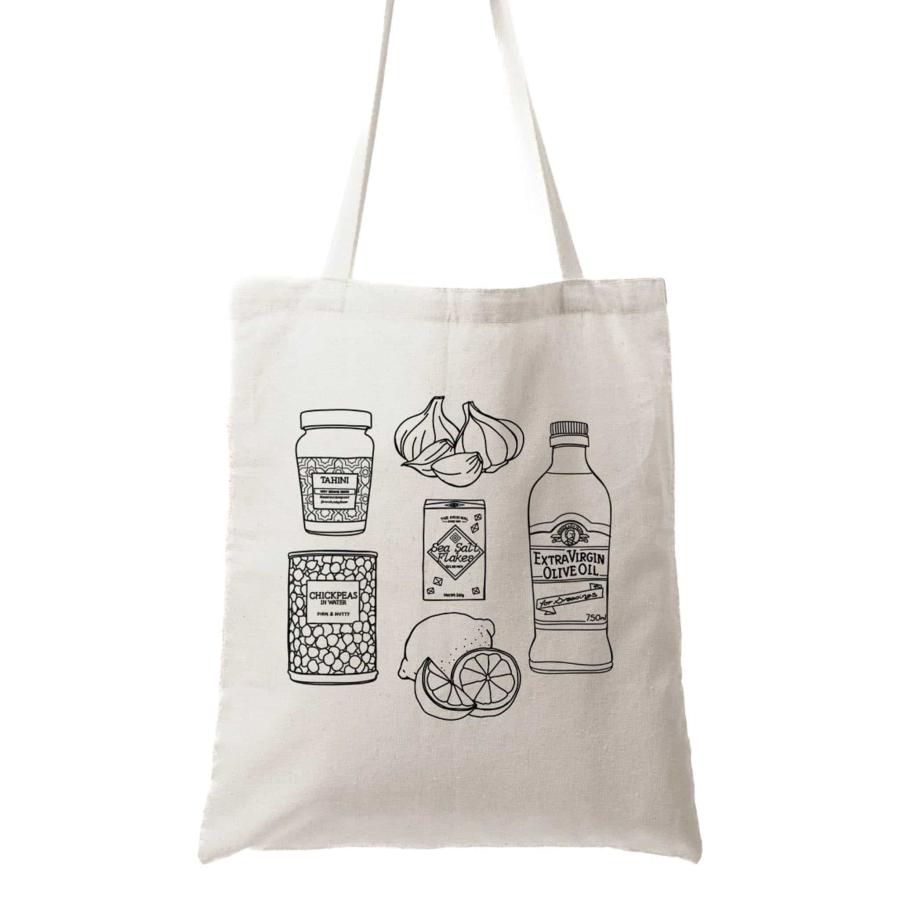 Tote & Shopping Bags | Hummus Organic Cotton Tote Bag Tableware Tote & Shopping Bags