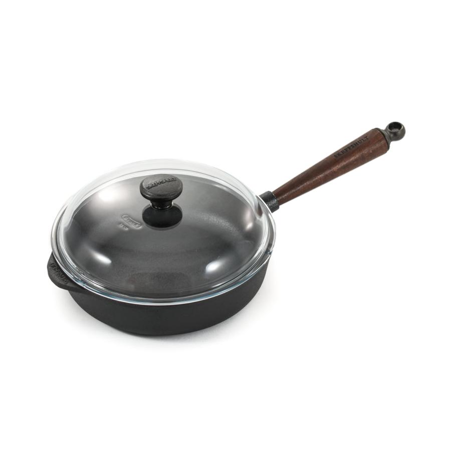 Pots & Pans | Traditional Cast Iron Deep Saute Pan With Lid, 25Cm Cookware Pots & Pans